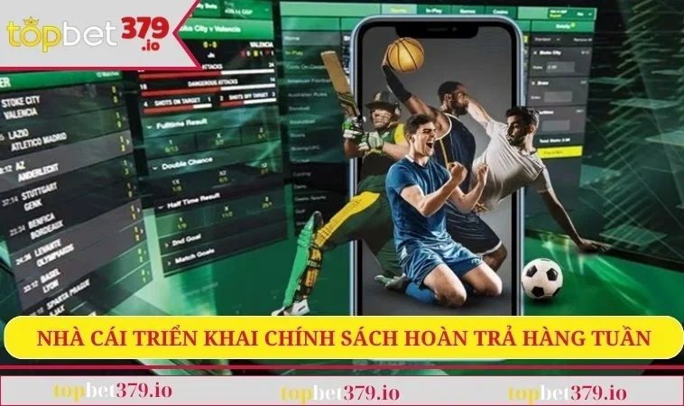 Khuyến Mãi TOPBET379 2 Nhà cái triển khai chính sách hoàn trả hàng tuần