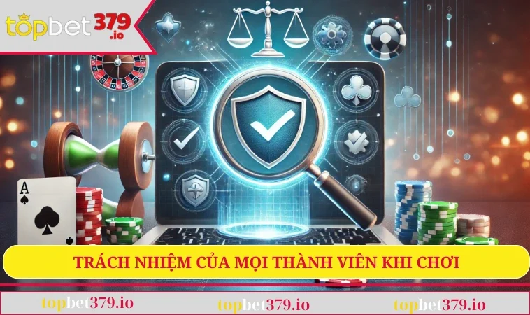 Chính sách bảo mật TOPBET379 3 Trách nhiệm của mọi thành viên khi chơi